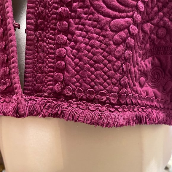 NWT Soft Surroundings 3x Quilted Purple Bolero Jacket fits like a 22W - Picture 5 of 13